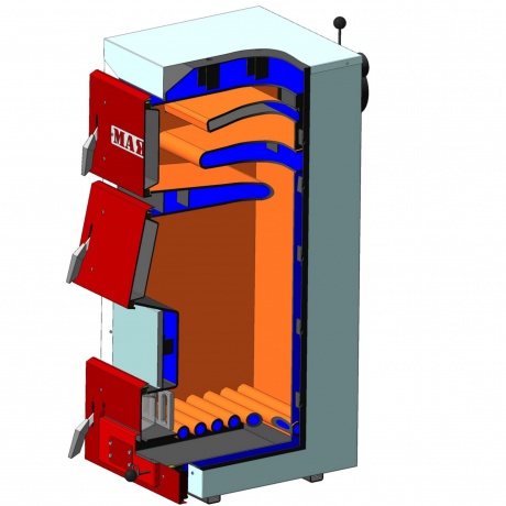 Твёрдотопливный котёл с водоохлаждаемыми колосниками АОТ-50 STANDARD PLUS 6mm картинка 2